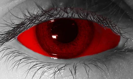 red sclera lenses